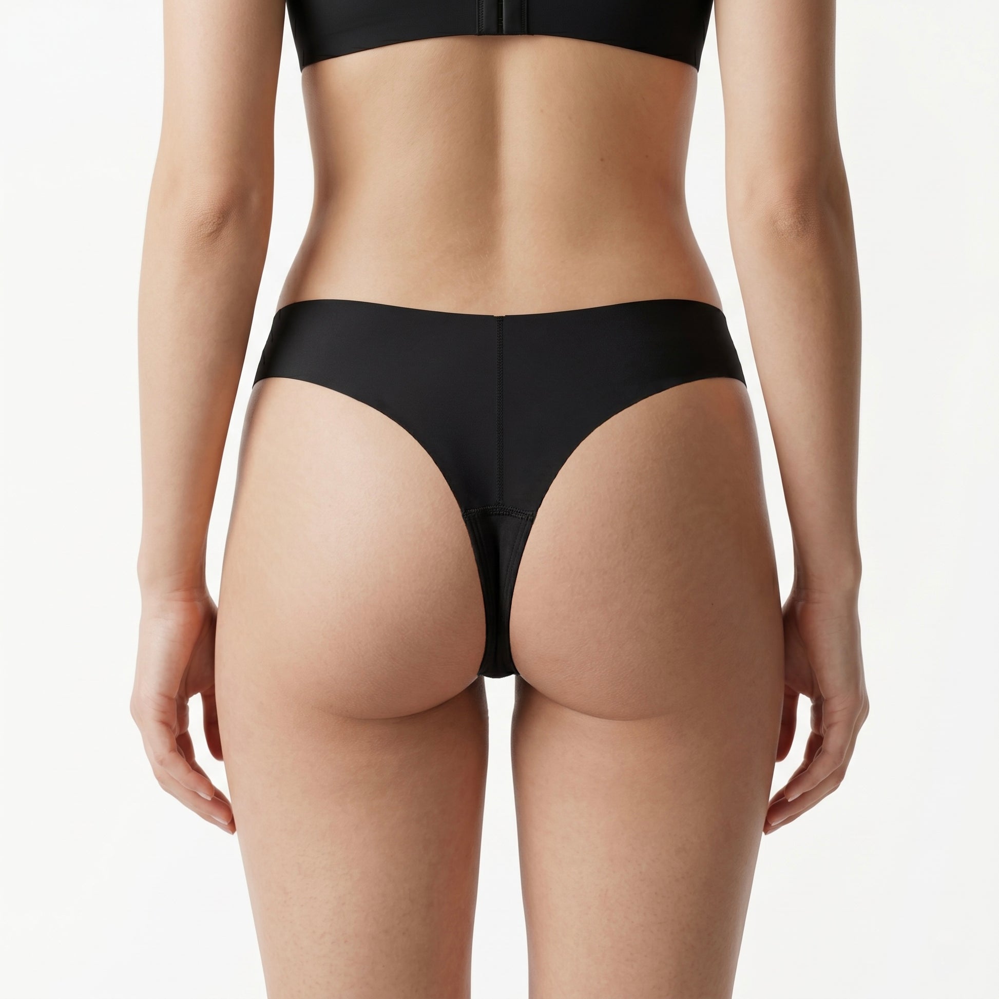 Jet Black - High Rise Thong product image